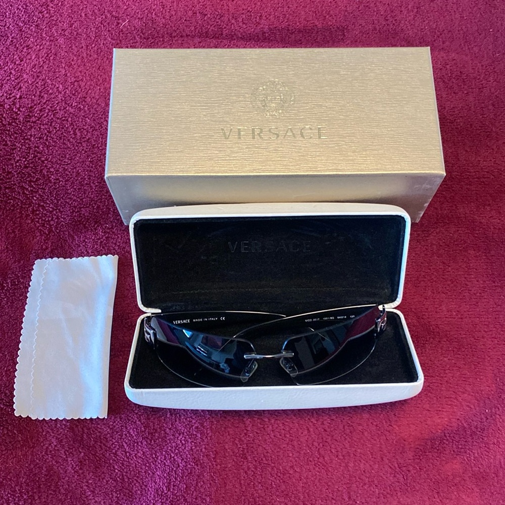 Versace Rimless Unisex Sunglasses